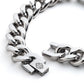 Bracciale da uomo Harley-Davidson® con catena a maglie e lucchetto Bar & Shield – Acciaio inossidabile