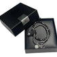 Set di due braccialetti elasticizzati da donna Harley-Davidson® con ciondoli in cristallo e perline.