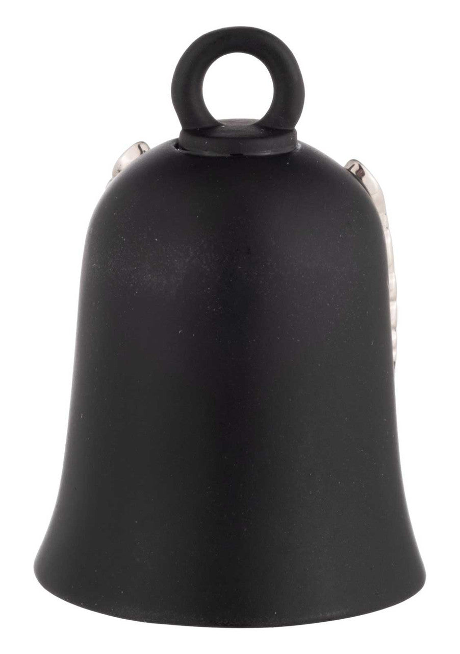 Campanello di segnalazione Harley-Davidson® con logo Bar & Shield Eagle a contrasto, nero/argento