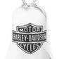 Campanello di marcia Harley-Davidson® Silver Classic con logo Bar & Shield