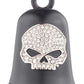 Campanello da moto Harley-Davidson® con logo Willie G Skull e cristalli incastonati, nero