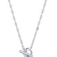 Collana con ciondolo a moschettone con logo Bar & Shield da donna Harley-Davidson®, 40 cm, argento