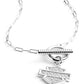 Collana con ciondolo a moschettone con logo Bar & Shield da donna Harley-Davidson®, 40 cm, argento