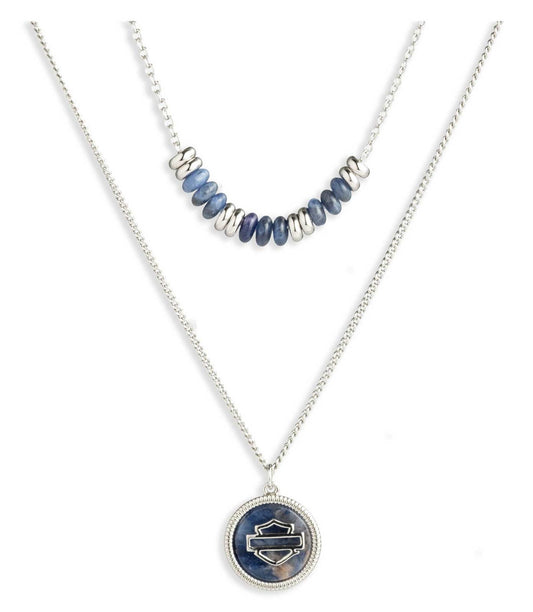 Collana Harley-Davidson® da donna con logo Bar & Shield