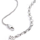 Collana da donna Harley-Davidson® con catena a catena con ciondoli in cristallo da 45 cm, in ottone argentato