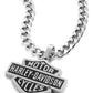 Collana con catena Bar & Shield Script da 24 pollici Harley-Davidson® da uomo, in acciaio inossidabile