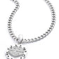 Collana con ciondolo a forma di catena da moto Harley-Davidson® da uomo con logo Bar & Shield in acciaio inossidabile