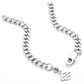 Collana con ciondolo a forma di catena da moto Harley-Davidson® da uomo con logo Bar & Shield in acciaio inossidabile