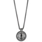 Collana da uomo Harley-Davidson con teschio rotondo Willie G, 26"