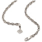 Collana con ciondolo a scudo in pelle da uomo Harley-Davidson® Bar & Shield, argento