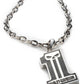 Collana con ciondolo a forma di teschio Willie G #1 da uomo Harley-Davidson®, nera/argento