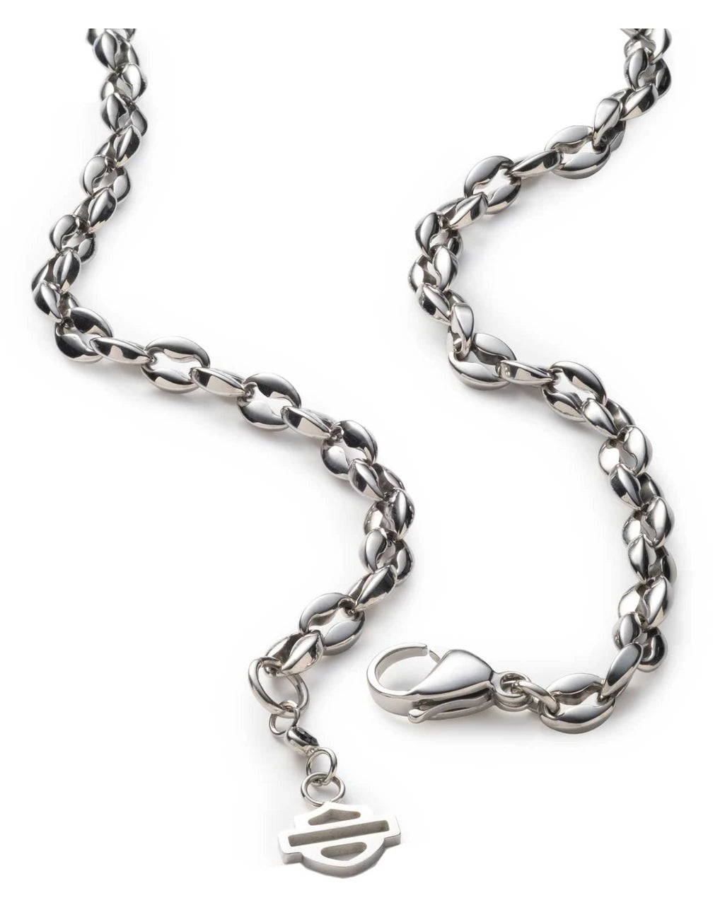 Collana con ciondolo a forma di teschio Willie G #1 da uomo Harley-Davidson®, nera/argento