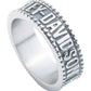 Anello da uomo Harley-Davidson® con logo HD in rilievo inciso, in acciaio inossidabile