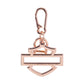 Portachiavi Harley-Davidson® Bling Rose Gold Open Bar & Shield®