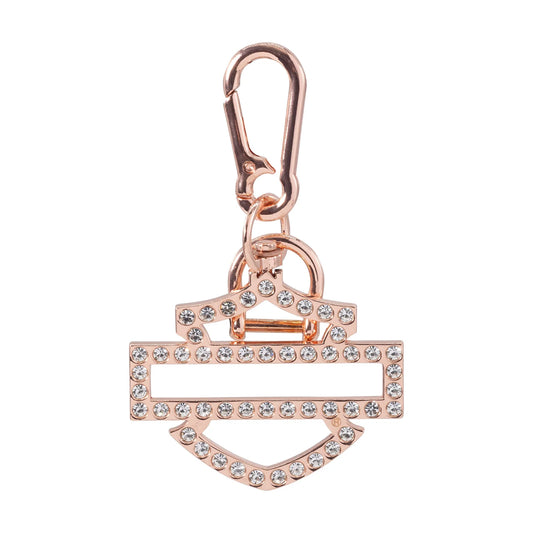 Portachiavi Harley-Davidson® Bling Rose Gold Open Bar & Shield®