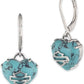 Orecchini pendenti a forma di cuore con logo Bar & Shield turchese da donna Harley-Davidson