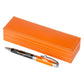 Penna a inchiostro nero Harley-Davidson® Ride Free con scatola regalo arancione