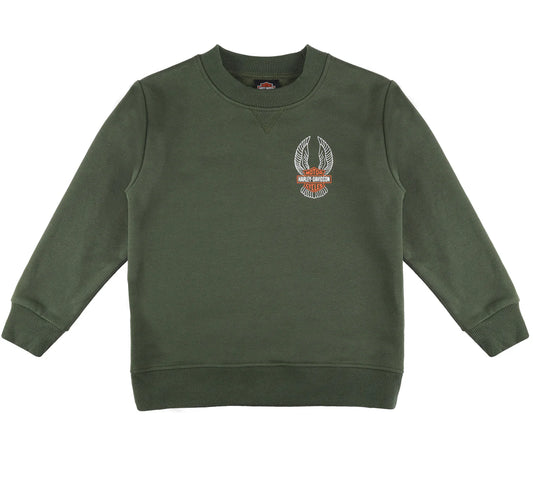 Maglione in pile girocollo per bambini