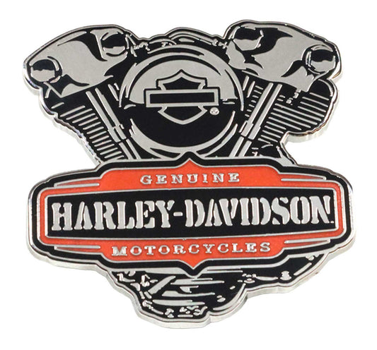 Perno metallico per motore Twin Cam Harley-Davidson® da 1,5 pollici, finitura argento e arancione