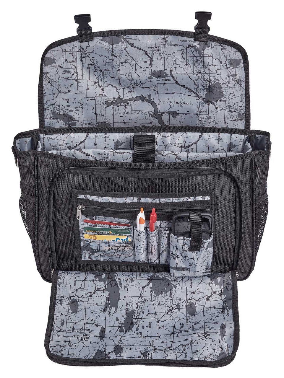 Borsa a tracolla Harley-Davidson®, borsa leggera per laptop - Bianco sporco/Nero