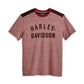 Maglietta Harley Staple da uomo arancione scuro