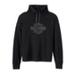 Pullover Bar & Shield con collo a imbuto - Harley Black