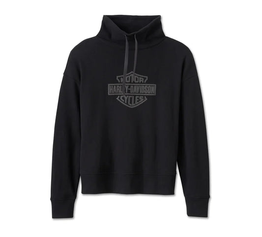 Pullover Bar & Shield con collo a imbuto - Harley Black