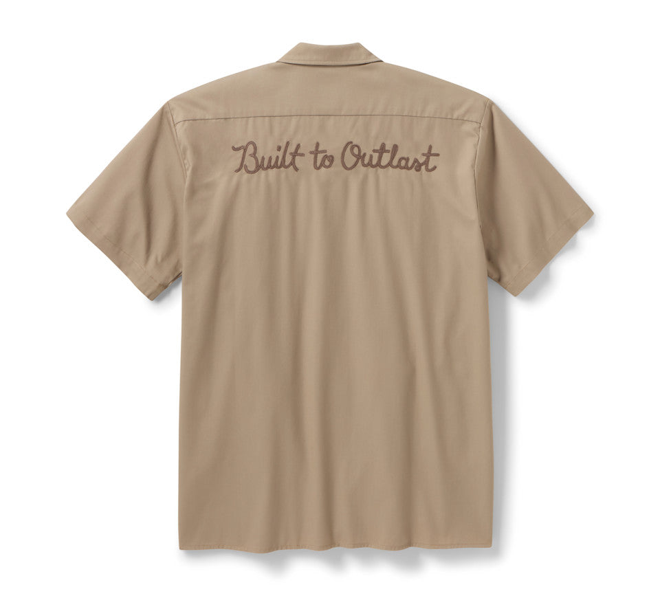 Camicia da lavoro Built to Outlast Dickies x H-D da uomo - Desert Sand