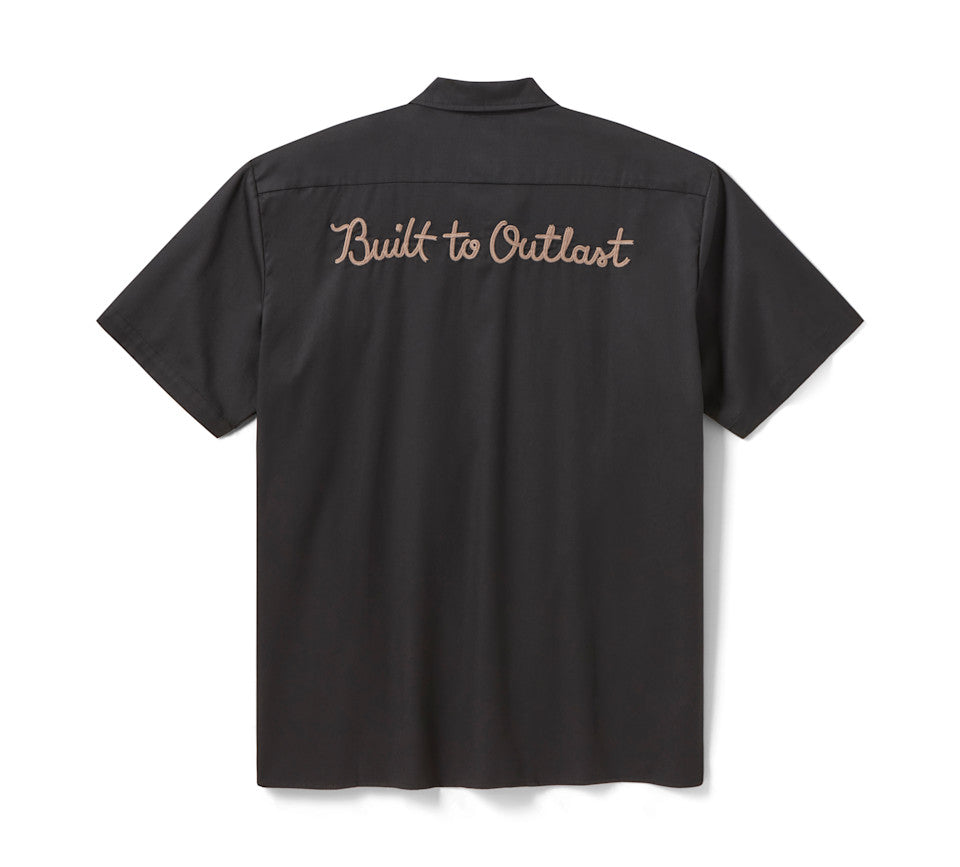 Camicia da lavoro Built to Outlast Dickies x H-D da uomo - Black