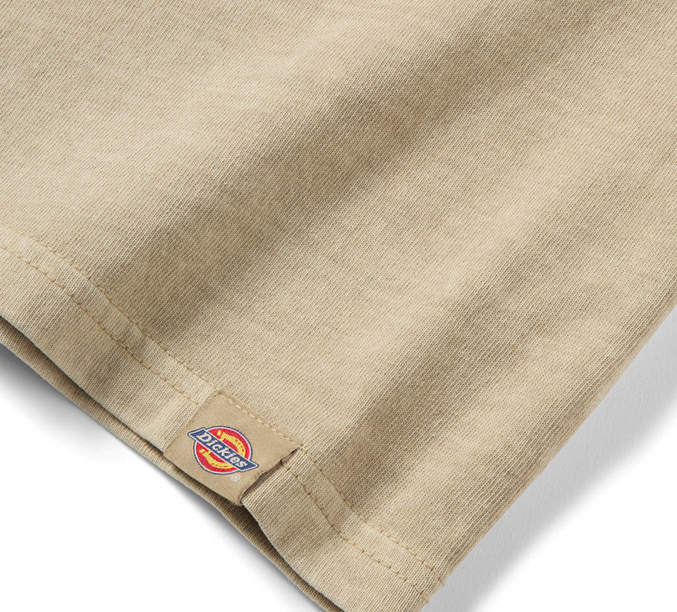Maglietta tinta a pigmento Dickies x H-D Horsepower Heavyweight - Khaki