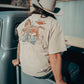 Maglietta tinta a pigmento Dickies x H-D Horsepower Heavyweight - Khaki