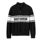 Maglione Harley-Davidson con cerniera 1/4 da uomo - Nero Harley