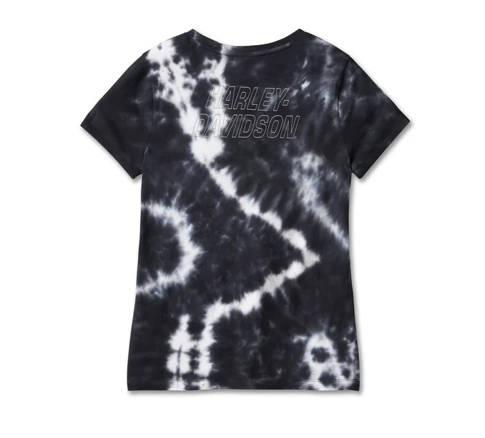 Maglietta scollata Tie Dye da donna