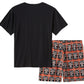 Set pigiama corto Harley-Davidson Oil Can Bar & Shield nero