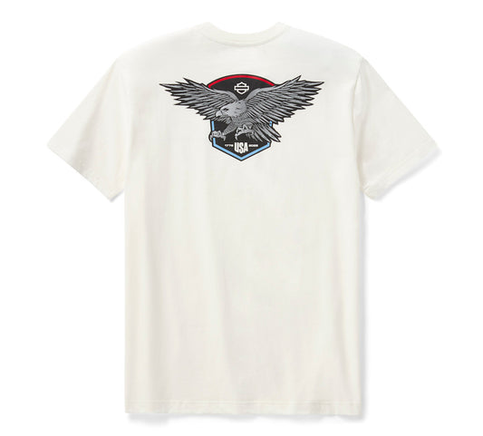 T-shirt da uomo Liberty Eagle - Cloud Dancer