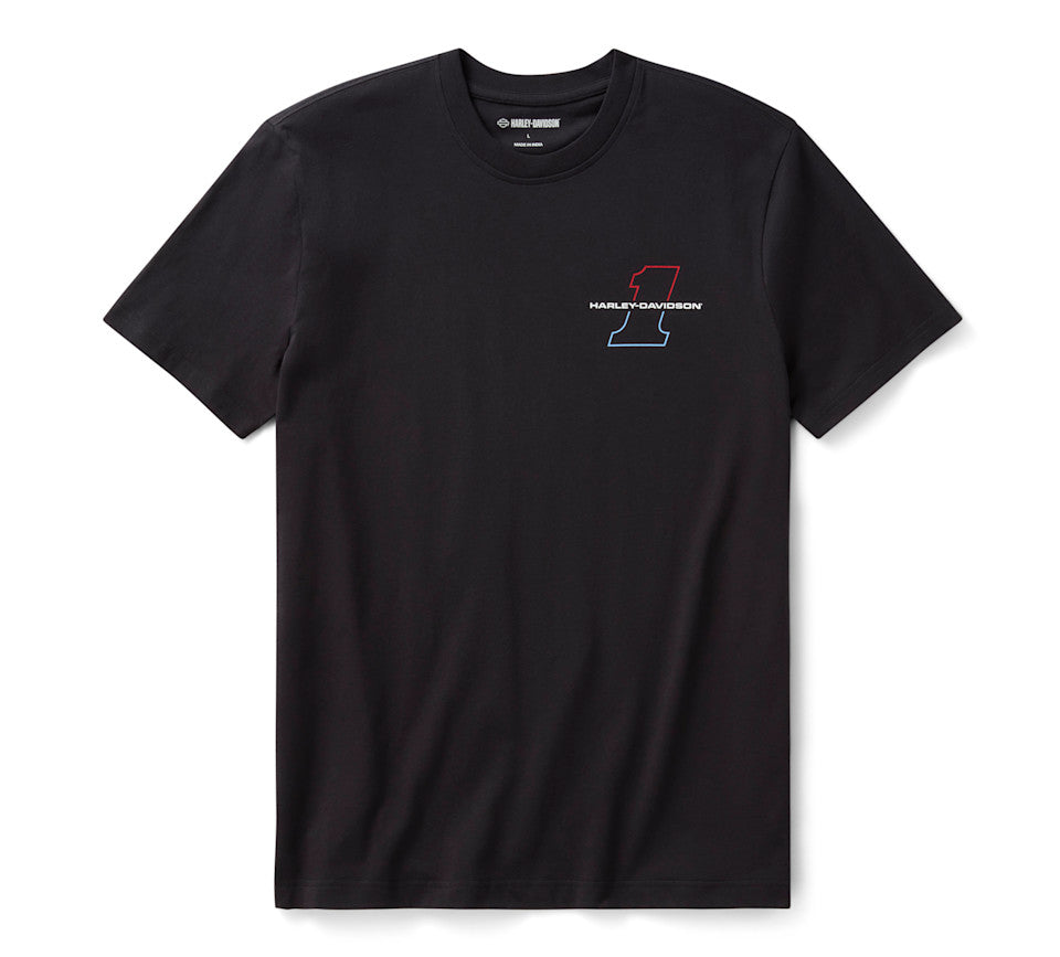 Maglietta Liberty Eagle da uomo - Harley Black