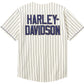 Maglia da baseball Harley-Davidson Essential Pinstripe color bianco sporco