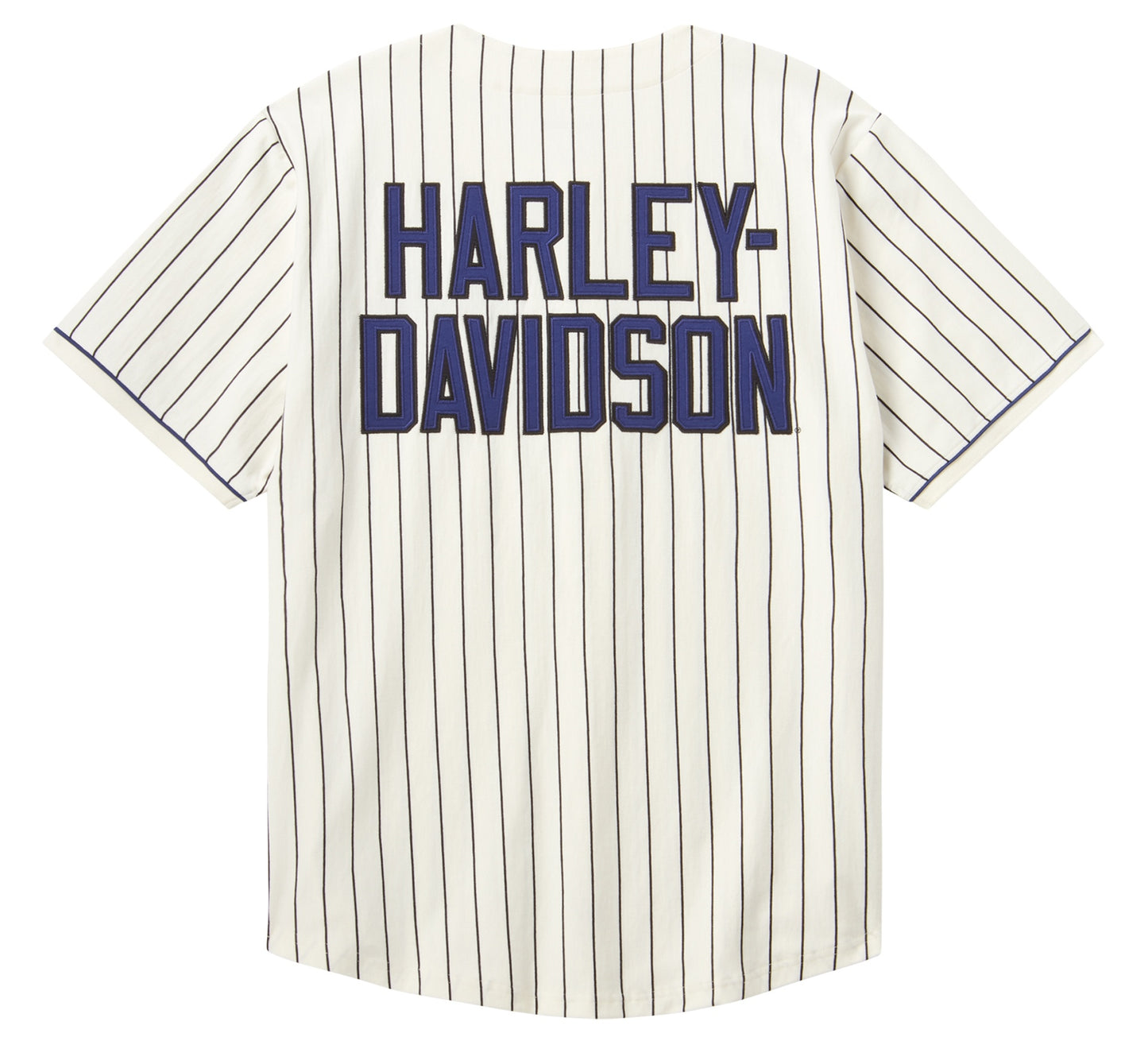 Maglia da baseball Harley-Davidson Essential Pinstripe color bianco sporco