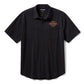 Camicia da uomo vintage in jersey con bottoni - Harley Black