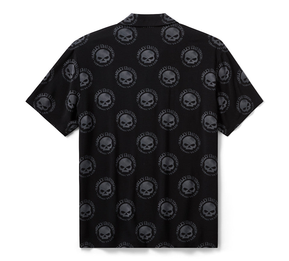 Camicia hawaiana da uomo Willie G Skull