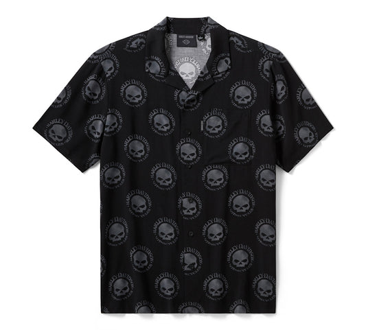Camicia hawaiana da uomo Willie G Skull