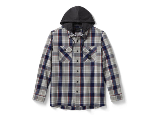 Hemd "HD Essential Metal Bound Long Sleeve Hooded Shirt"