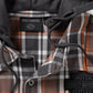 Camicia da uomo vintage a maniche lunghe con cappuccio