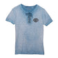 Maglia con laccetti Throttle da donna - Gray Blue