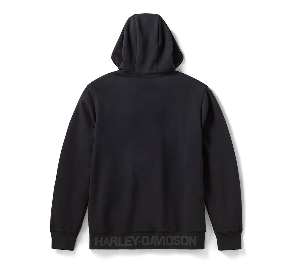 Felpa da uomo con cappuccio e zip H-D TECH