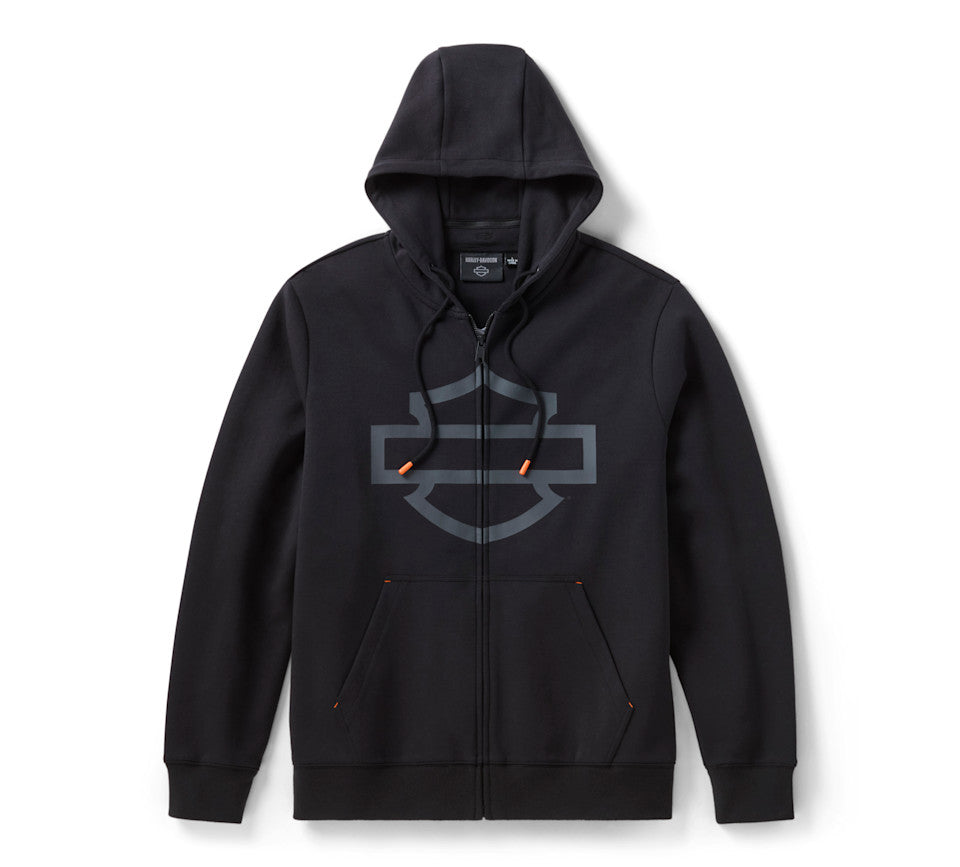 Felpa da uomo con cappuccio e zip H-D TECH
