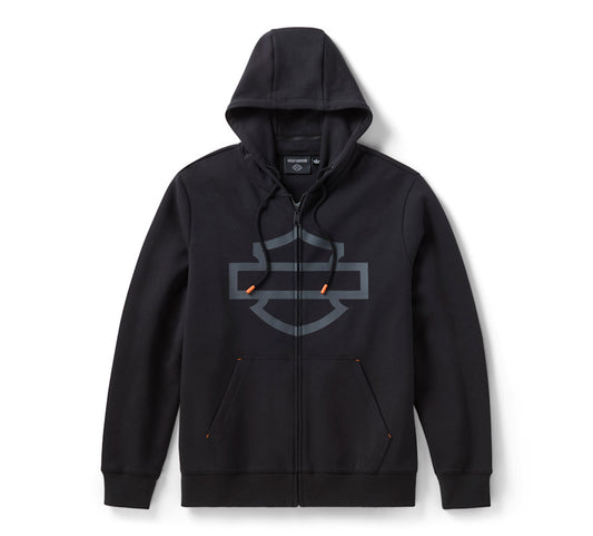 Felpa da uomo con cappuccio e zip H-D TECH