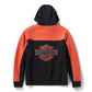 Felpa con cappuccio e zip integrale Color-Block H-D Essential da uomo