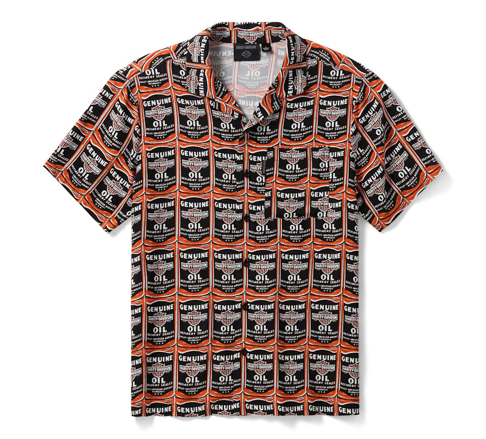 Camicia Aloha da uomo H-D Essential Oil Can