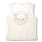 Top in rete Willie G Skull Bling da donna - Cloud Dancer